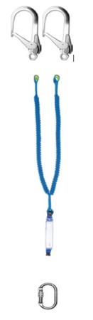 ISMER BW100-2LE111 Çift Kollu Şokemicili Elastik Lanyard