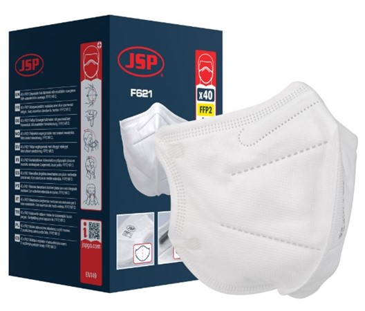 Tek Kullanımlık Dikey Katlanabilir Düz Maske FFP2 (F621) - 40 Adetlik Kutu